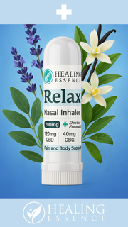 Relax Nasal Inhaler – 200mg – Peppermint, Vanilla, Lavender, Eucalyptus, Tea Tree – 2ml