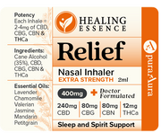 Relief Nasal Inhaler – Extra Strength 400mg – Lavendar, Chamomile, Valerian, Jasmine, Madarin Petitgrain – 2ml
