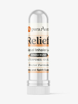 Relief Nasal Inhaler — Hindu Kush Terpenes – Lavender, Chamomile, Valerian, Jasmine, Mandarin Petitgrain – 2ml